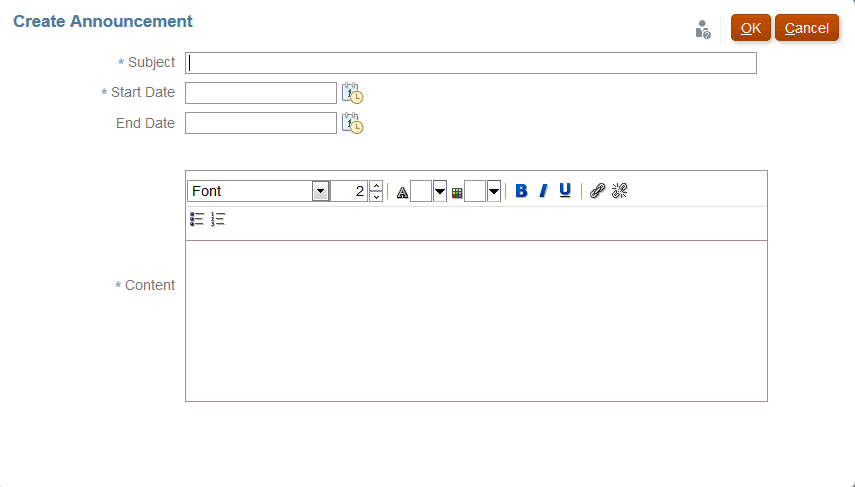 cuadro de diálogo de anuncios