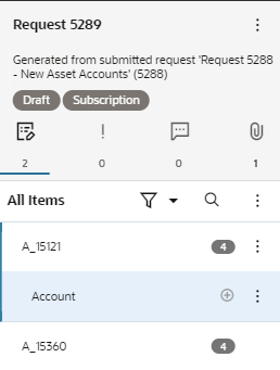solicitud en un punto de vista