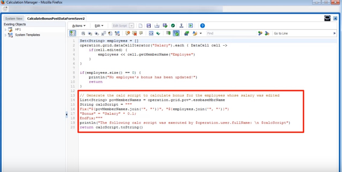 Regla de Groovy: script que resalta la sentencia FIX