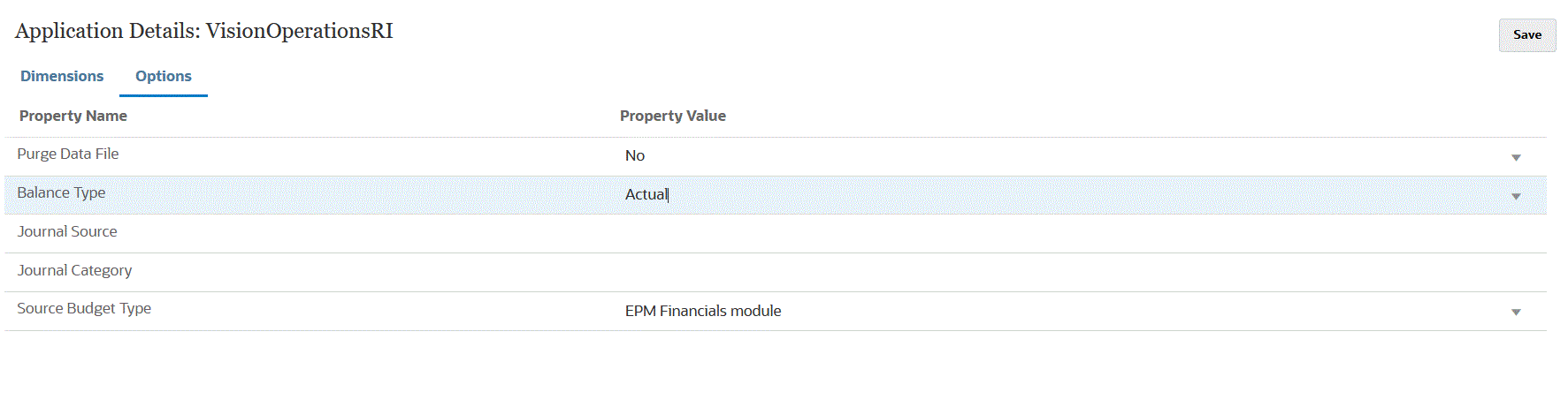 En la imagen se muestra la página Detalles de aplicación.