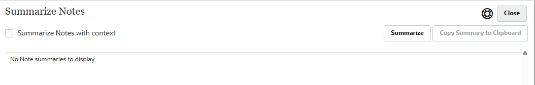 Cuadro de di&aacute;logo Resumir notas