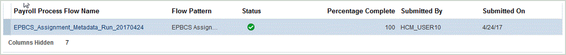 En la imagen se muestra la pantalla Nombre de flujo de proceso de nóminas.