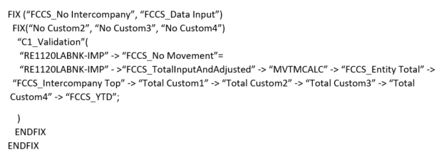 Ejemplo de cálculo configurable C1 descendente