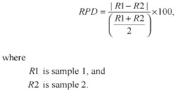 Fórmula de RPD