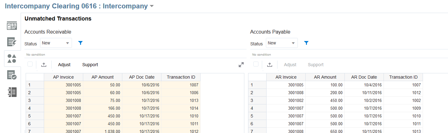 capture d'écran de l'icône d'export de transactions