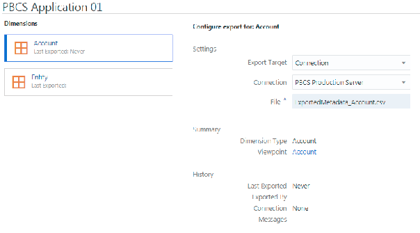 Importer les dimensions enregistrées