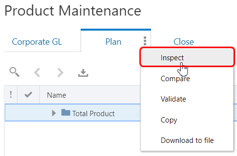 capture d'écran présentant le menu d'action de point de vue avec l'option Inspecter mise en surbrillance capture d'écran présentant le menu d'action de point de vue avec l'option Inspecter mise en surbrillance