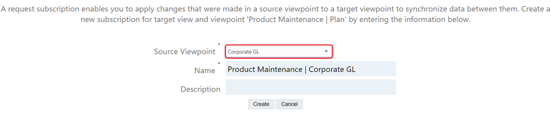 capture d'écran avec le point de vue Corporate GL sélectionné capture d'écran avec le point de vue Corporate GL sélectionné