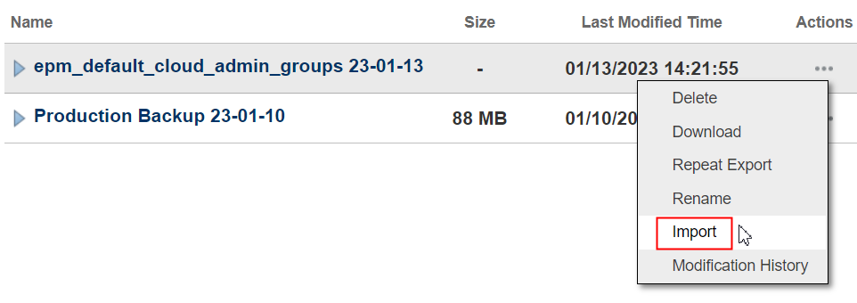 importer les groupes importer les groupes