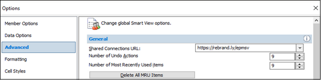 Configuration de la connexion partagée dans Smart View