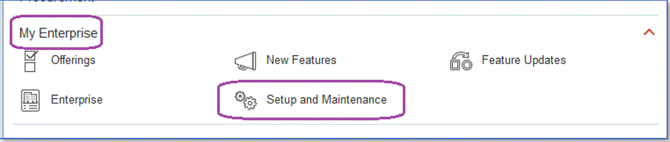 Image représentant l'option Configuration et maintenance.