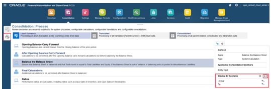 Exemple de page Processus de consolidation