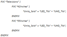 Exemple d'instruction imbriquée Essbase 1