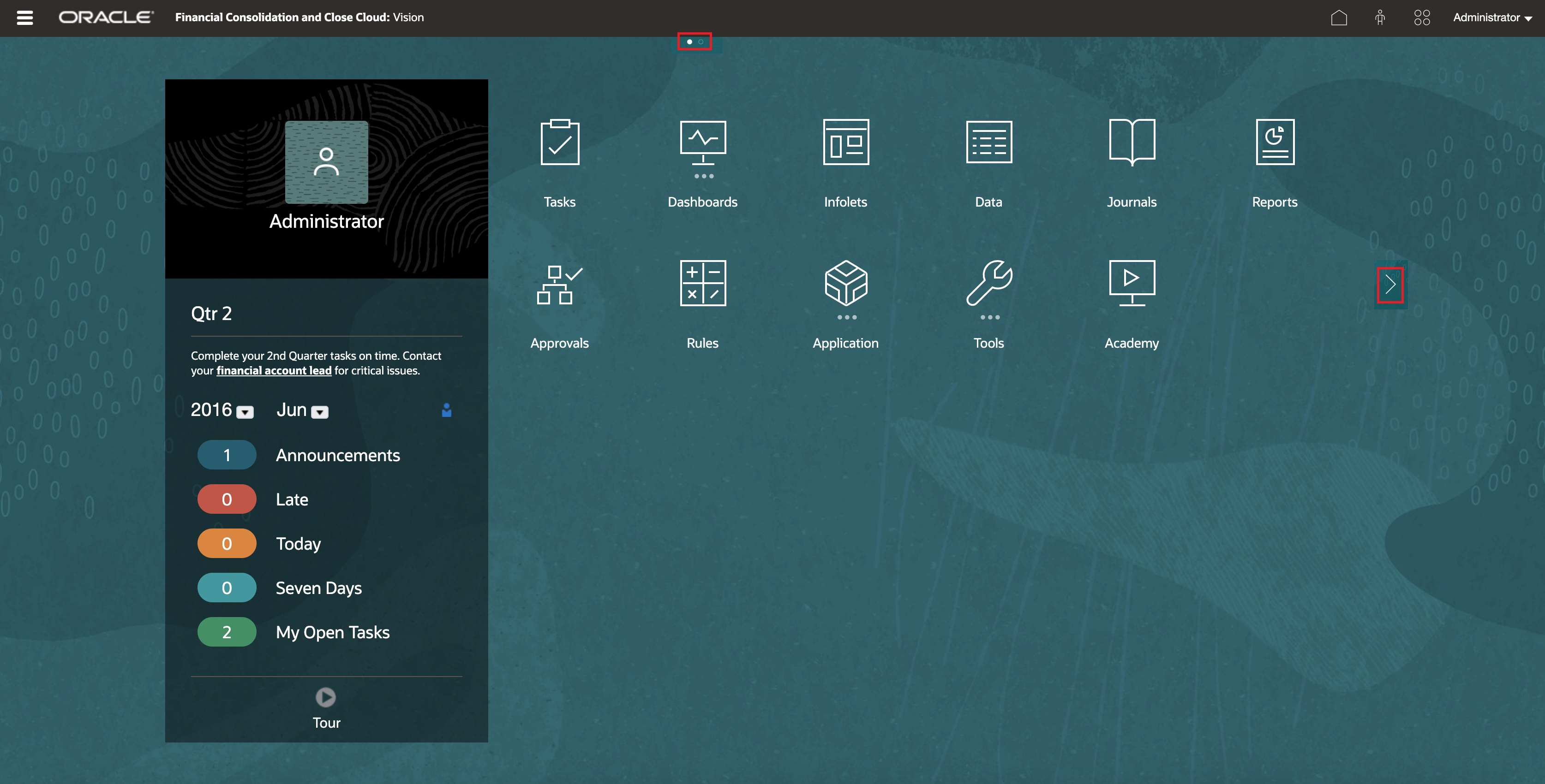 Navigation dans les infolets