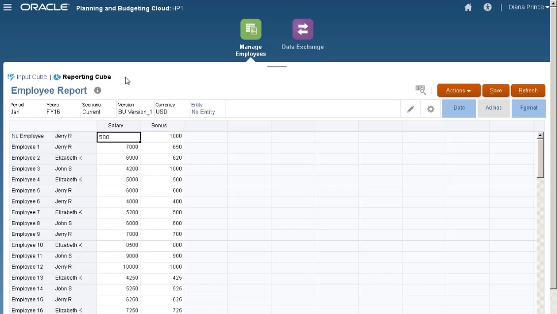 Règle Groovy - Formulaire de cube de reporting