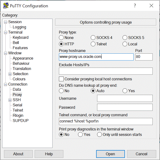 Image représentant la page des options de base.