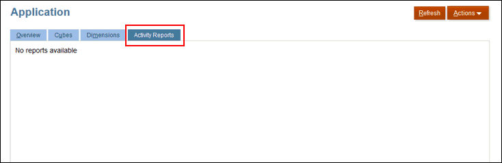 Le rapport d'activité fournit les détails de toutes les actions effectuées sur l'application.
