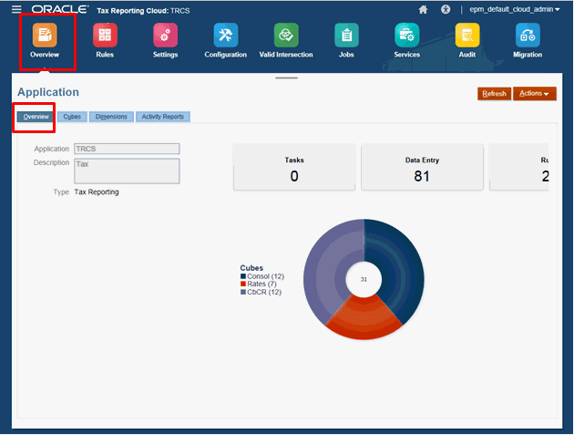 Dans Présentation dans l'onglet Application, sélectionnez Exporter des données.
