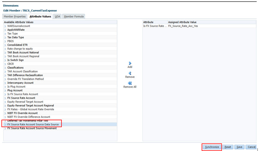 Renseignement de la source de donn&eacute;es source de compte de taux de change source