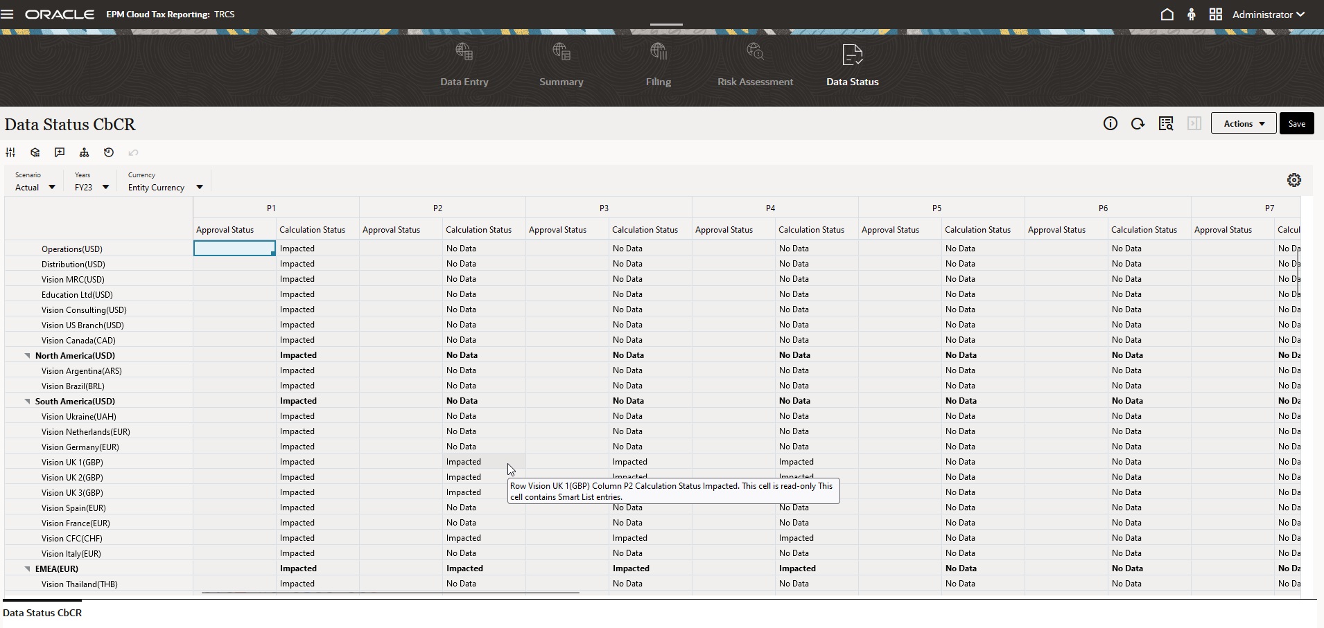 Exemple de formulaire 2.0 dans Tax Reporting