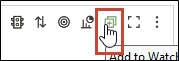 Cette illustration montre le bouton Ajouter à la liste de surveillance permettant d'ajouter une visualisation à une liste de surveillance.