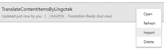 A fordításkapcsoló importálási lehetősége