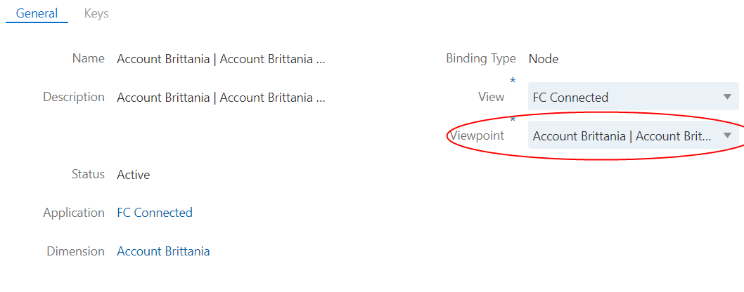 Screenshot con i menu a discesa Vista e Angolazione vista nell'Inspector dell'associazione