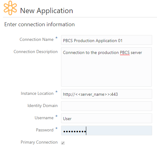 Informazioni di connessione