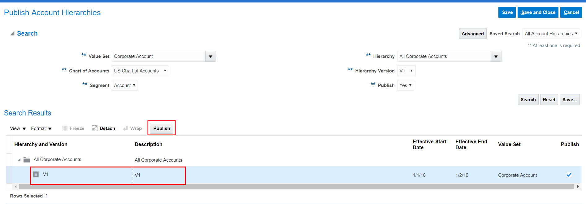 screenshot che mostra il pulsante pubblica screenshot che mostra il pulsante pubblica