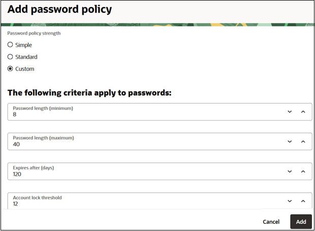 Efficacia dei criteri password