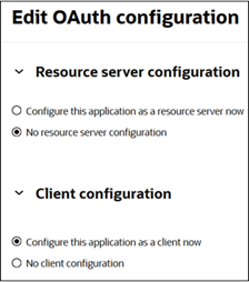 Configurazione client Configurazione client