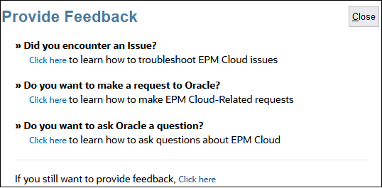 Feedback