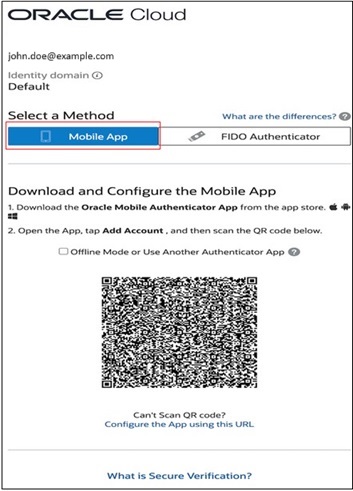 Codice QR della verifica sicura