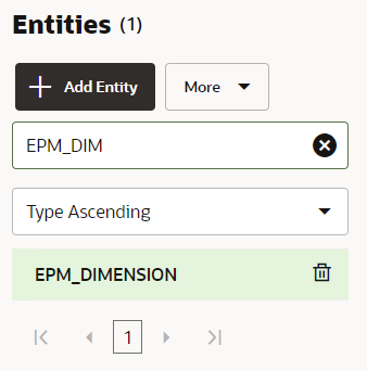 Rimozione della dimensione da EPM_DIMENSION