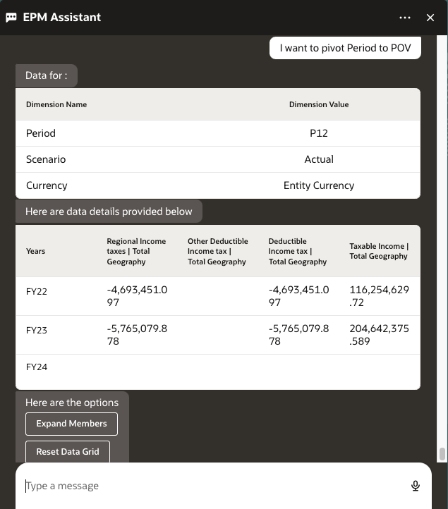 Intento get data (Recupera dati) per la rimozione di una dimensione
