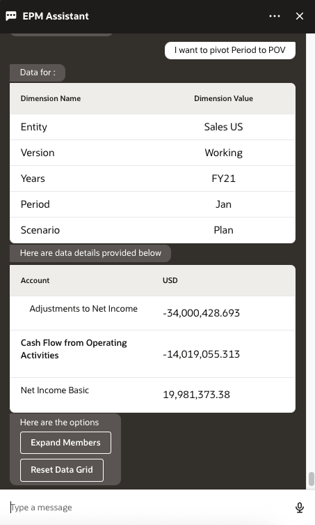 Intento get data (Recupera dati) per la rimozione di una dimensione