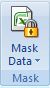 「データのマスク」ボタン