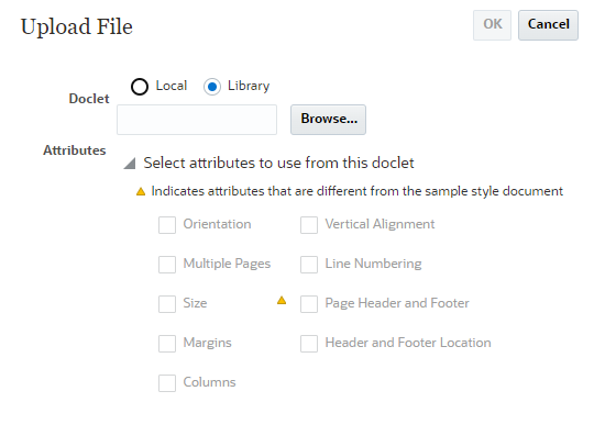 ファイルをリンクするライブラリの選択