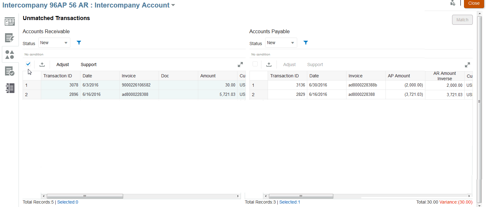 모든 트랜잭션 선택