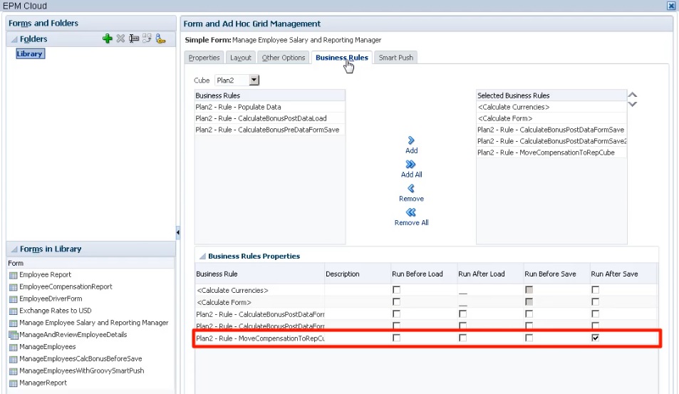 Groovy 규칙 저장 후 실행