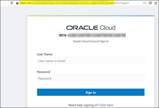 Hostnaam Identity Manager