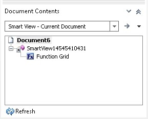 Deelvenster Inhoud document na het importeren van metagegevens
