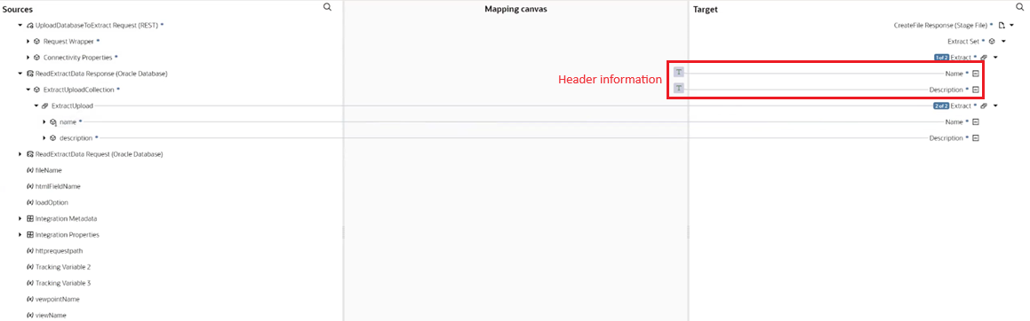 captura de tela de mapeamento conforme descrito na etapa