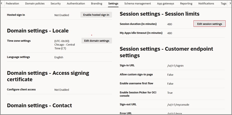Configura&ccedil;&otilde;es de Sess&atilde;o