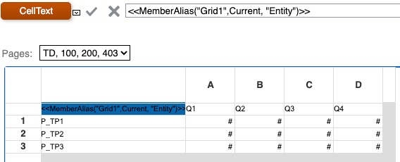 Exemplo de Member Alias