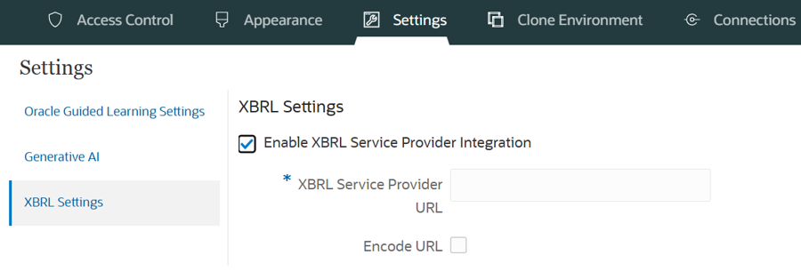 Configura&ccedil;&otilde;es de XBRL