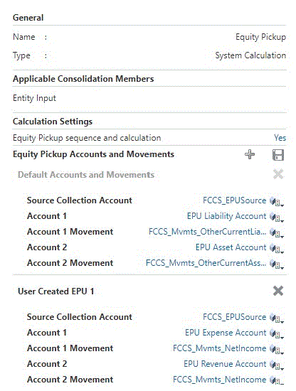 Configurações de alteração da EPU
