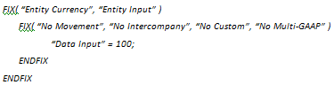 Exemplo de Fix do Essbase 6