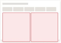 layout de dashboard com 2 painéis