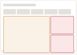 layout de dashboard com 3 Painéis